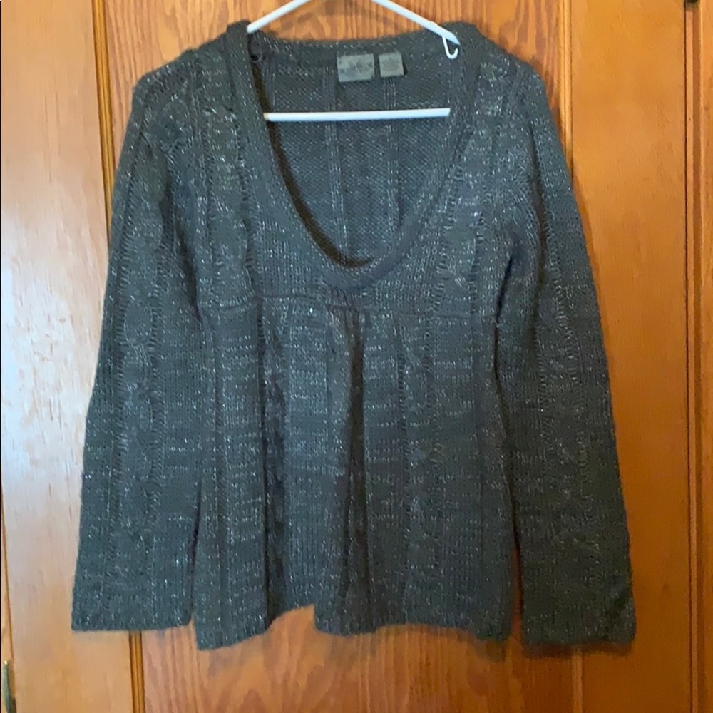 Gray sweater. Smoke free home